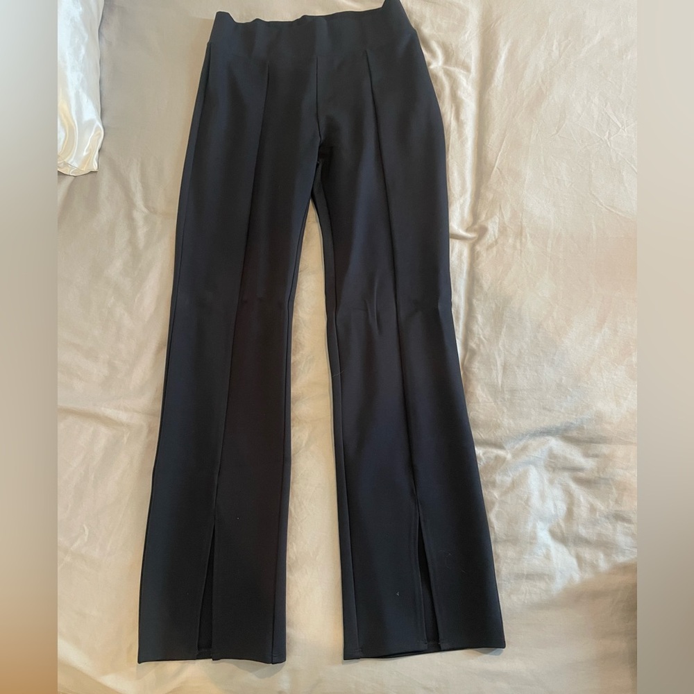 Abercrombie split hem black pants